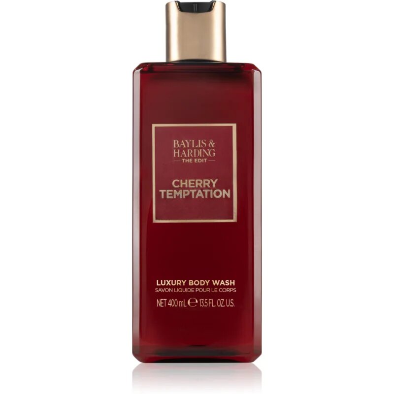 Baylis & Harding The Edit Cherry Temptation gel de duș de lux Cherry Jasmine & Sandalwood 400 ml