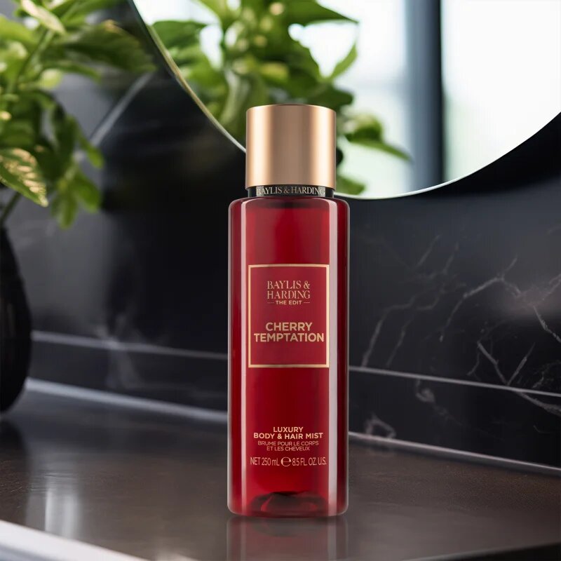 Baylis & Harding The Edit Cherry Temptation spray de corp parfumat pentru femei Cherry Jasmin & Sandalwood 250 ml