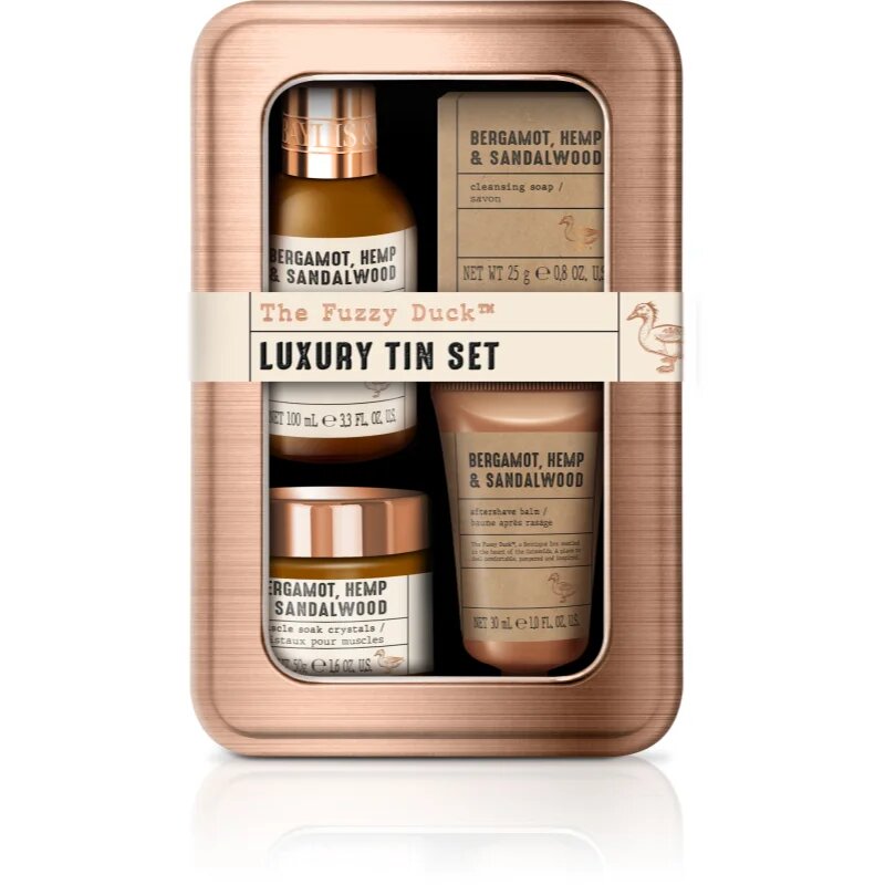 Baylis & Harding The Fuzzy Duck Bergamot Hemp & Sandalwood set cadou de Crăciun pentru barbati