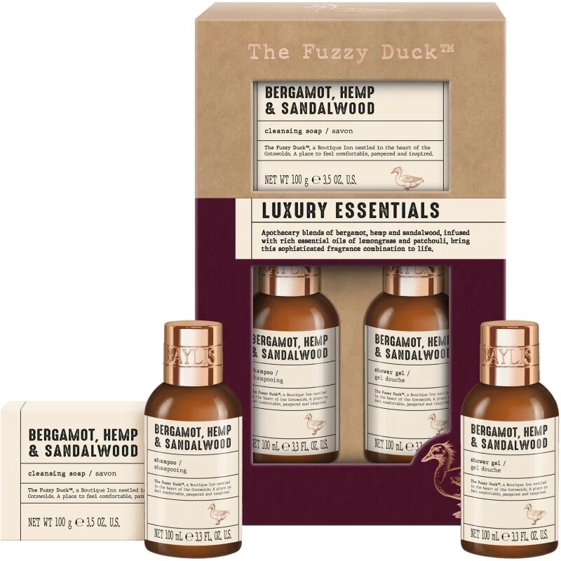 Baylis & Harding The Fuzzy Duck Bergamot Hemp & Sandalwood set cadou pentru barbati
