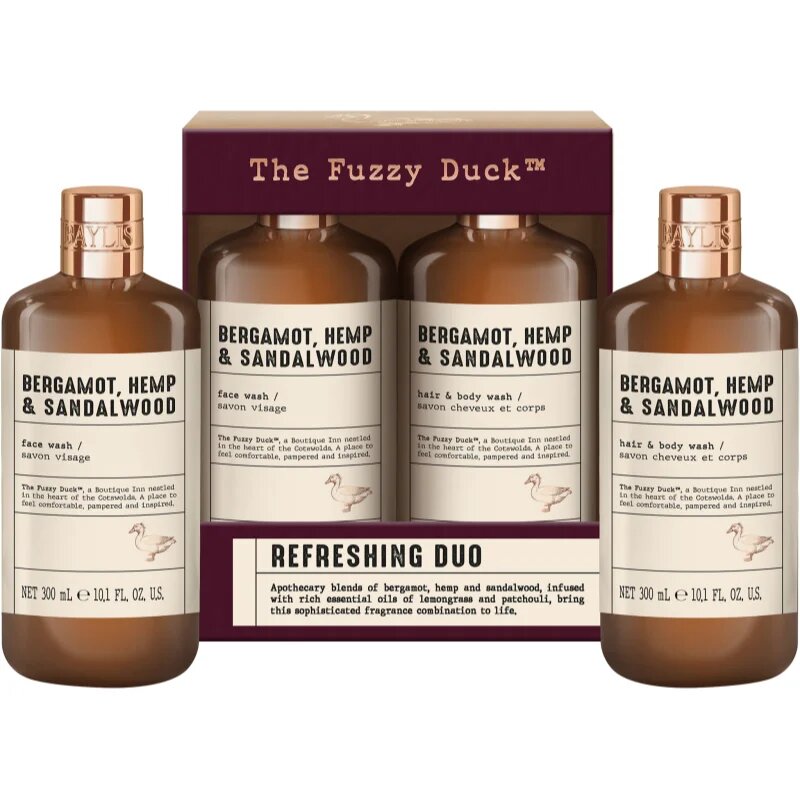 Baylis & Harding The Fuzzy Duck Bergamot Hemp & Sandalwood set cadou pentru barbati