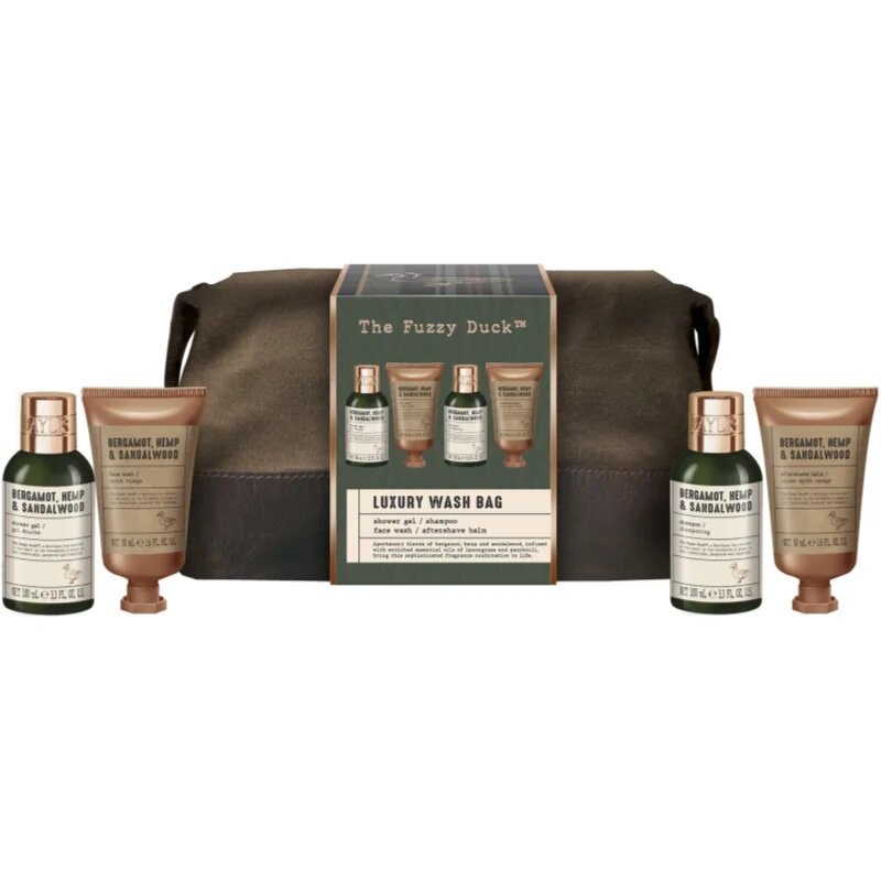 Baylis & Harding The Fuzzy Duck Bergamot Hemp & Sandalwood set cadou pentru călătorii