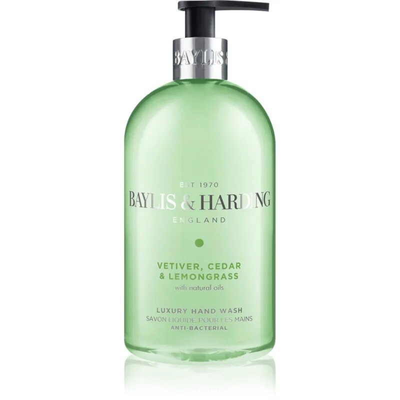 Baylis & Harding Vetiver Cedar & Lemongrass Anti-Bacterial Săpun lichid pentru mâini 500 ml