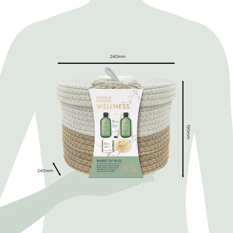 Baylis & Harding Wellness. Energise set cadou Ginger Lime & Basil Leaf