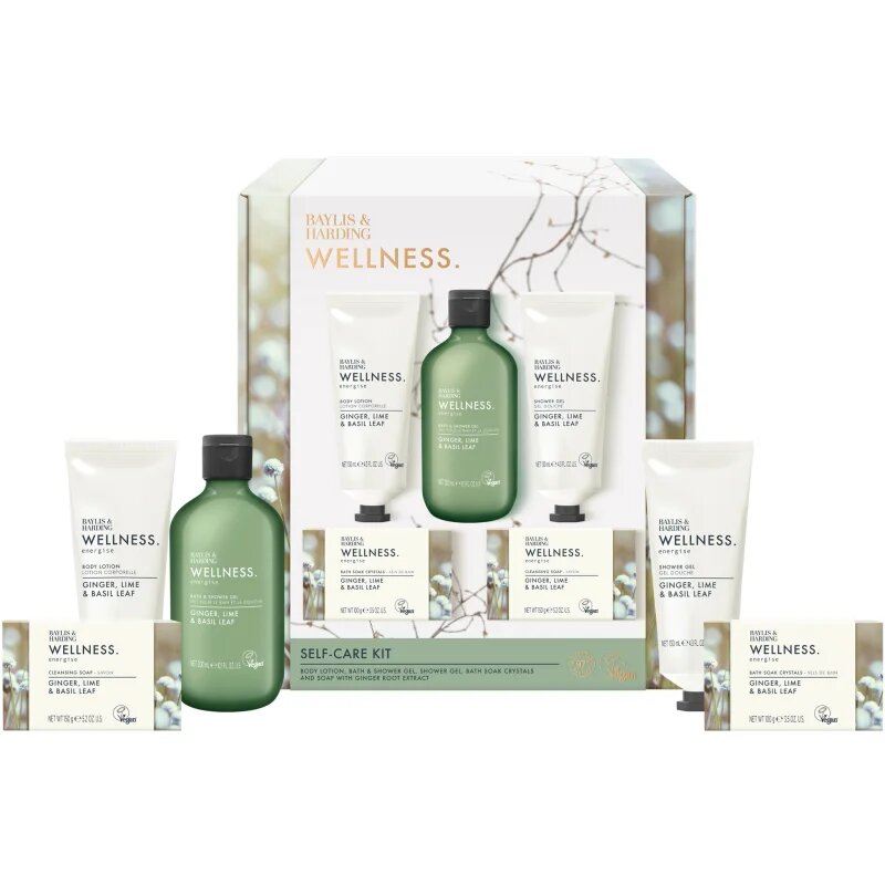 Baylis & Harding Wellness. Energise set cadou Ginger Lime & Basil Leaf