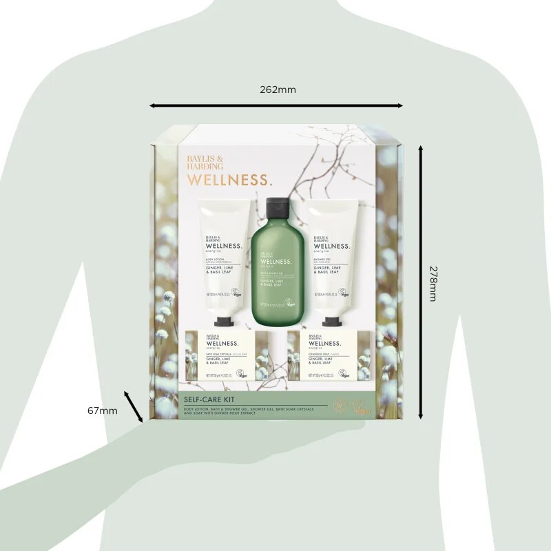 Baylis & Harding Wellness. Energise set cadou Ginger Lime & Basil Leaf