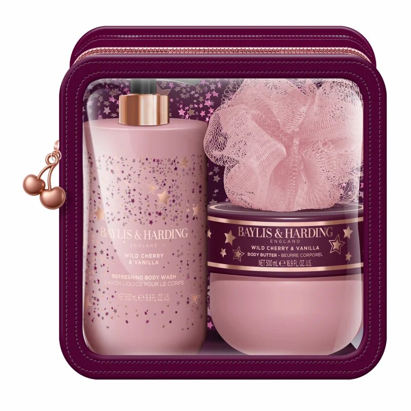 Baylis & Harding Wild Cherry & Vanilla set cadou pentru călătorii
