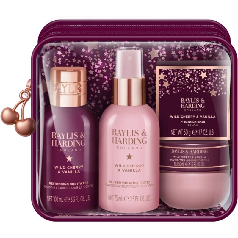 Baylis & Harding Wild Cherry & Vanilla set cadou pentru călătorii