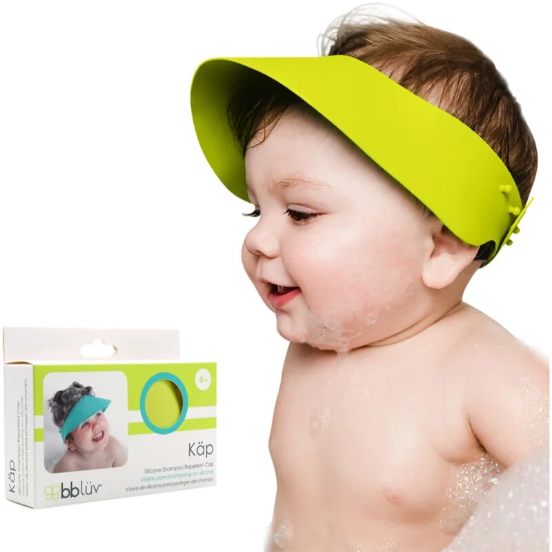 BBLÜV Käp protecție cap pentru baie din silicon Lime 1 buc