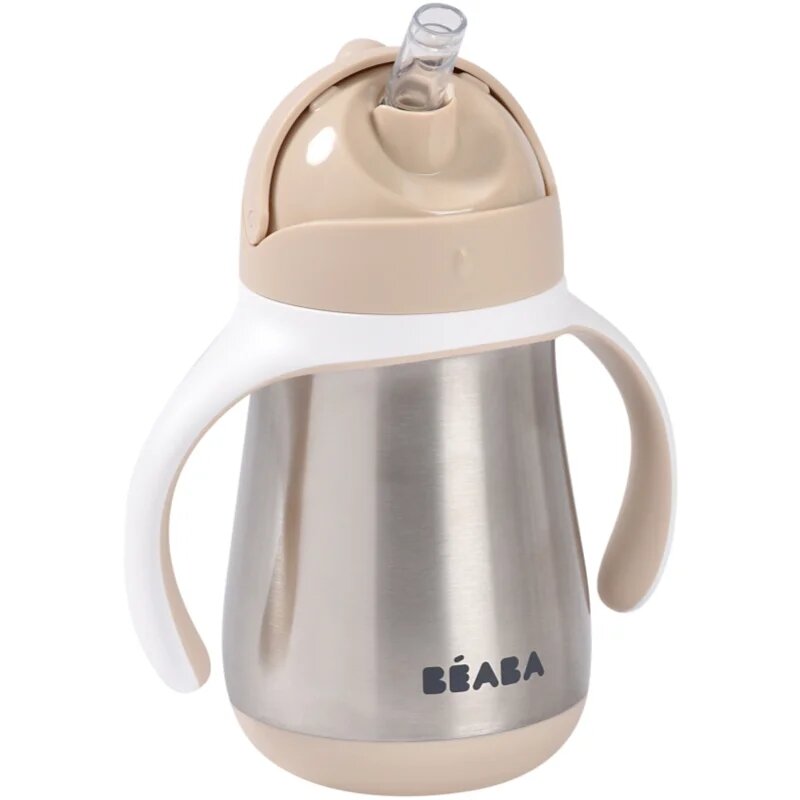 Beaba Stainless Steel Baby Bottle sticlă termos din oțel inoxidabil Clay Earth 250 ml