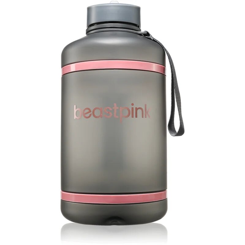 BeastPink Hyper Hydrator sticlă pentru apă cu pai culoare Grey 1 buc
