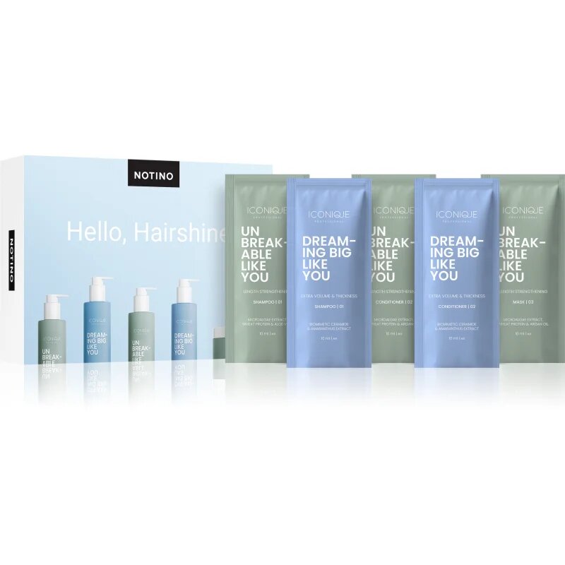 Beauty Discovery Box Notino Hello Hairshine! set pentru femei
