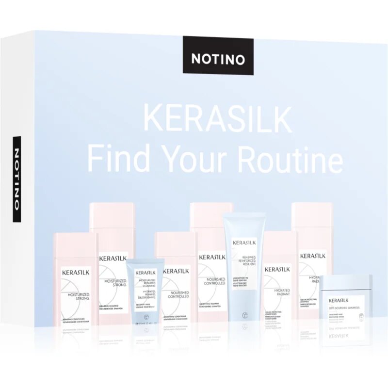 Beauty Discovery Box Notino KERASILK Find Your Routine set pentru femei