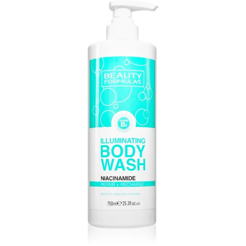 Beauty Formulas Niacinamide gel de duș 750 ml