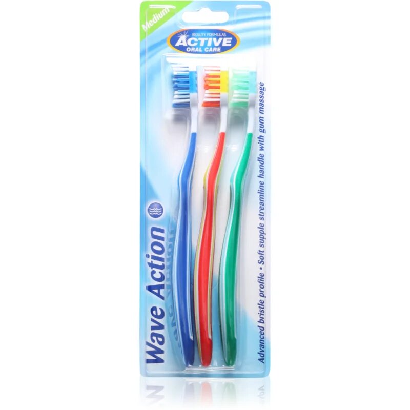 Beauty Formulas Wave Action periuțe de dinți 3 buc