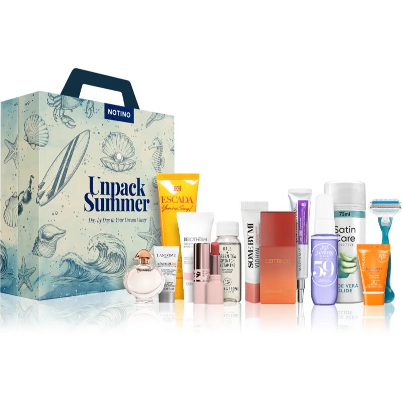 Beauty Summer Calendar 2026 – Unpack Summer set cadou pentru călătorii pentru femei