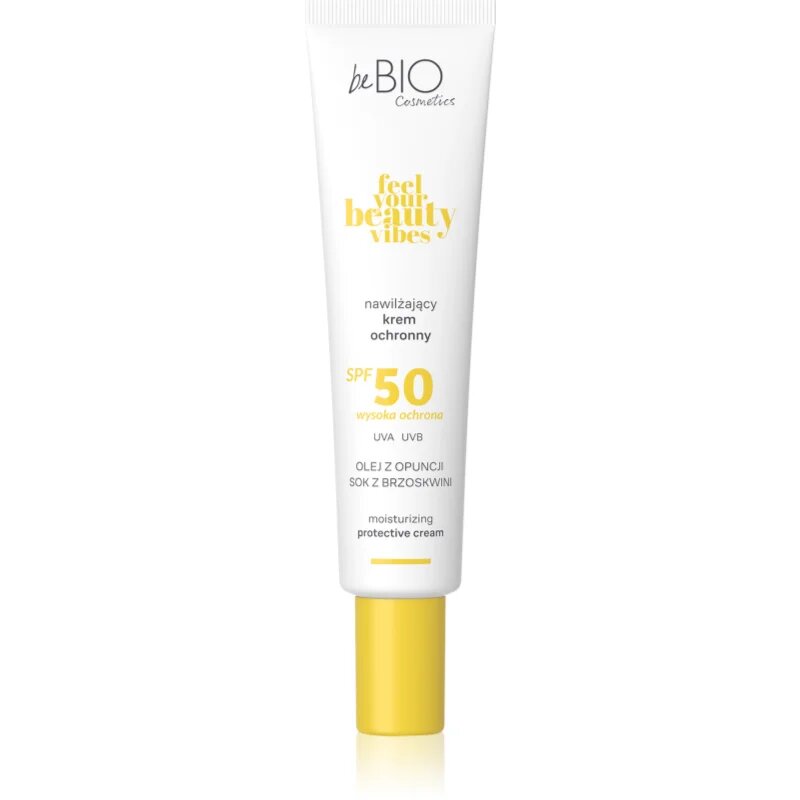 beBIO Feel Your Beauty Vibes loțiune protectoare hidratantă SPF 50 40 ml