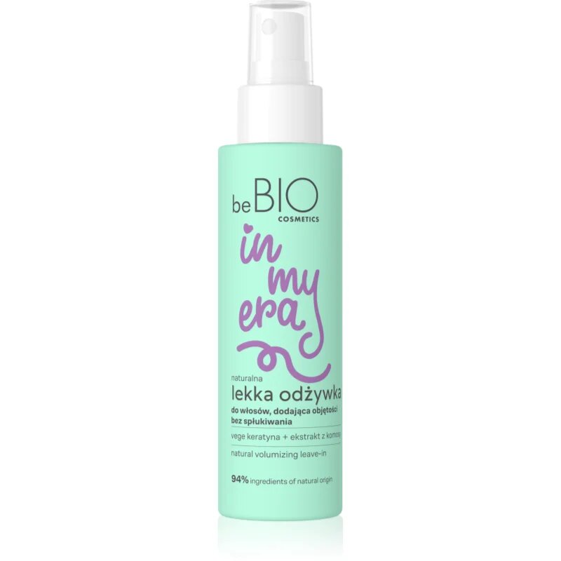 beBIO In My Era Natural Lightweight Volumizing conditioner Spray Leave-in pentru păr cu volum 100 ml