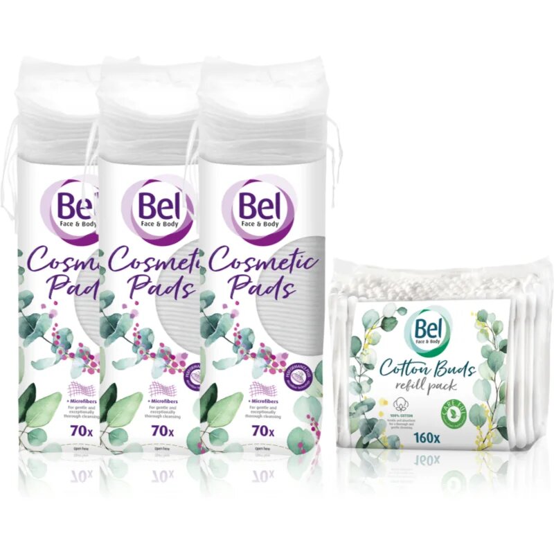 Face & Body Cosmetic Pads + Cotton Buds ambalaj economic
