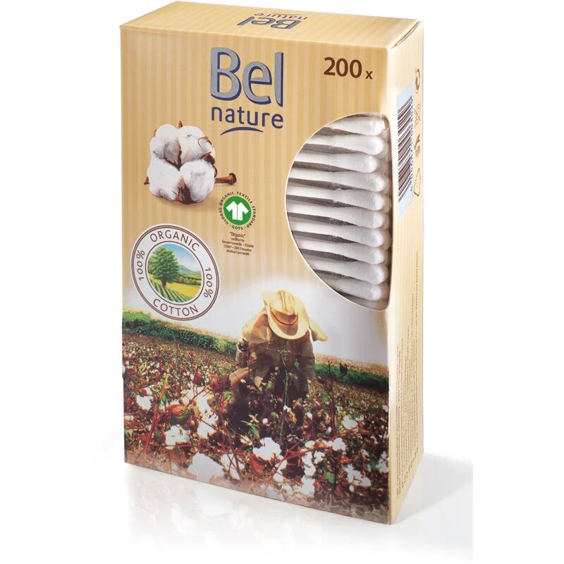 Nature bețișoare din bumbac 200 buc