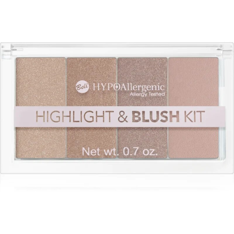 Bell HYPOallergenic paletă cu iluminatoare și farduri de obraz 20 g