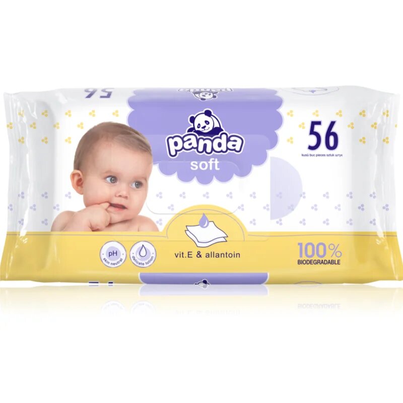 BELLA Baby Happy Panda șervețele umede pentru copii 56 buc