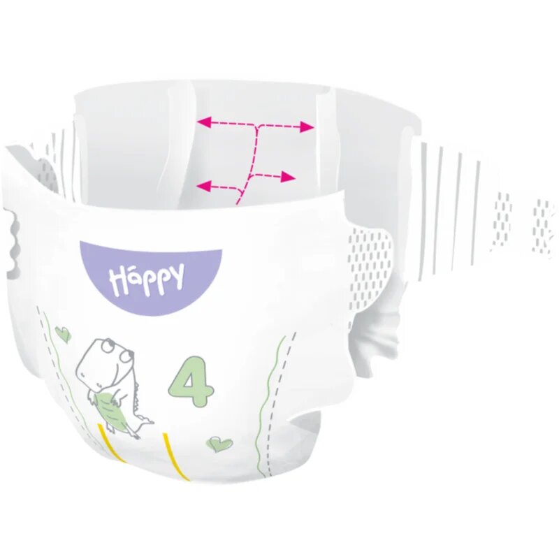 BELLA Baby Happy Soft&Delicate scutece de unică folosință cu canale Maxi 8-14 kg 62 buc