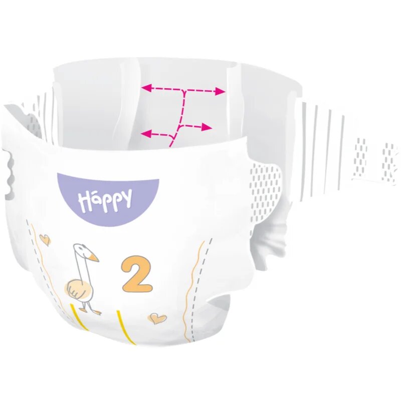 BELLA Baby Happy Soft&Delicate scutece de unică folosință cu canale Mini 3-6 kg 38 buc