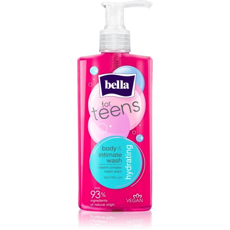 BELLA For Teens Body & Intimate Wash gel pentru igiena intima 250 ml