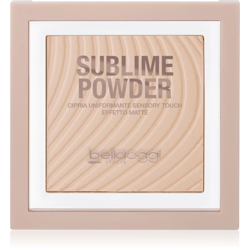 bellaoggi Sublime Powder pudra compacta cu efect matifiant culoare Golden Sand 9 g