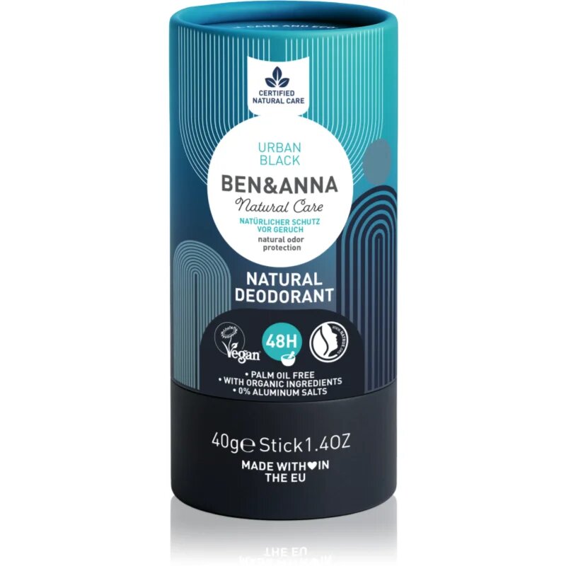 BEN&ANNA Natural Deodorant Urban Black deodorant stick 40 g