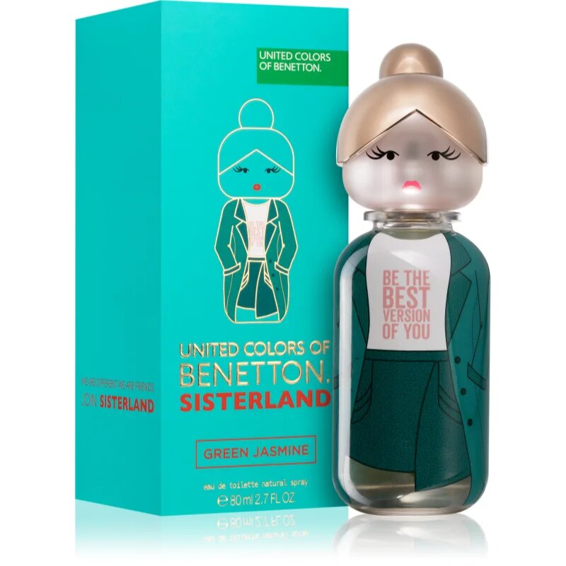 Benetton Sisterland Green Jasmine Eau de Toilette pentru femei 80 ml