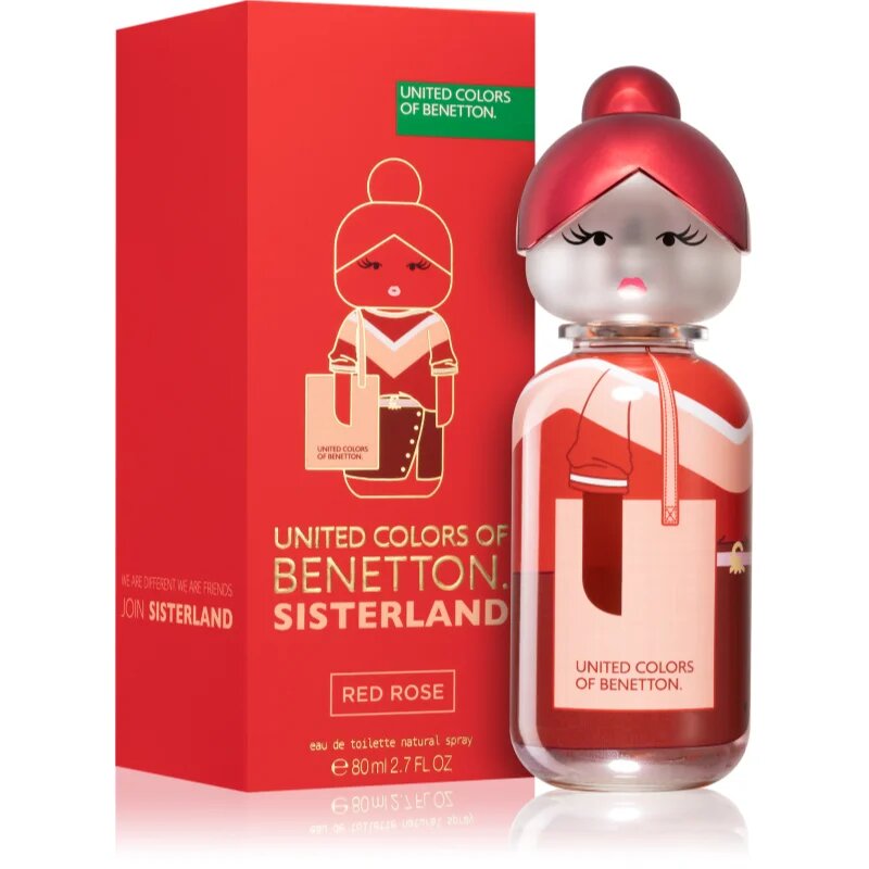 Benetton Sisterland Red Rose Eau de Toilette pentru femei 80 ml