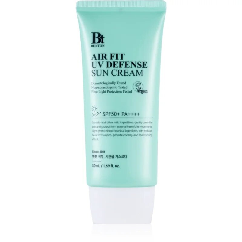 Benton Air Fit UV Defense emulsie protectoare calmantă SPF 50+ 50 ml