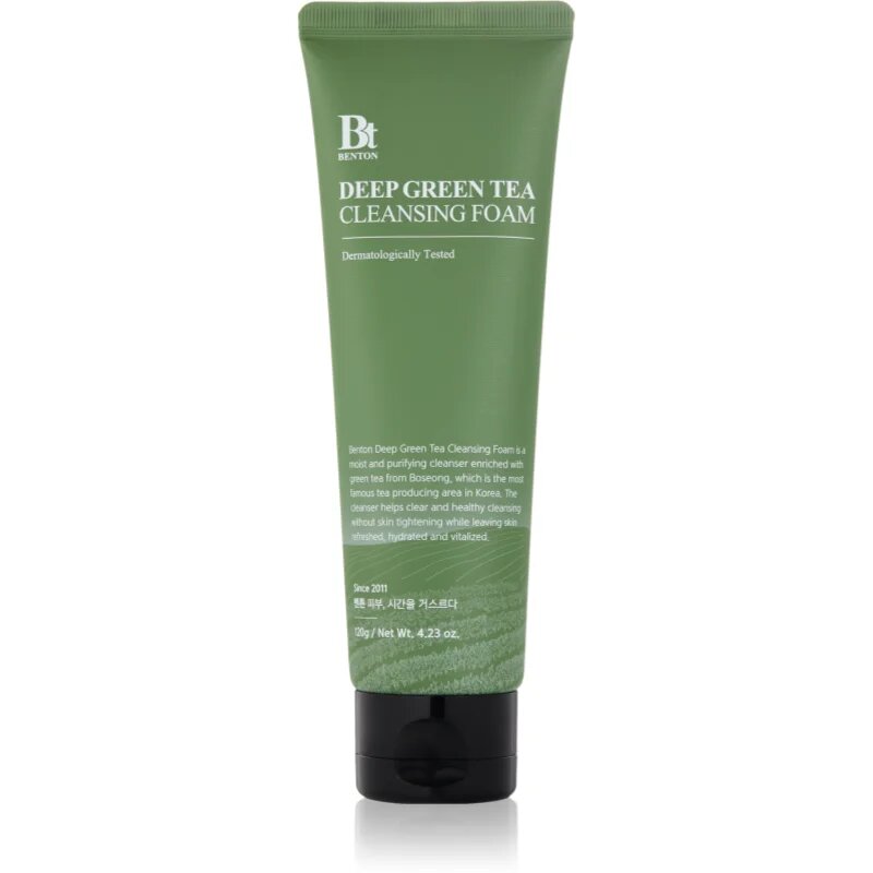 Benton Deep Green Tea crema hidratanta pentru curatare cu ceai verde 120 g