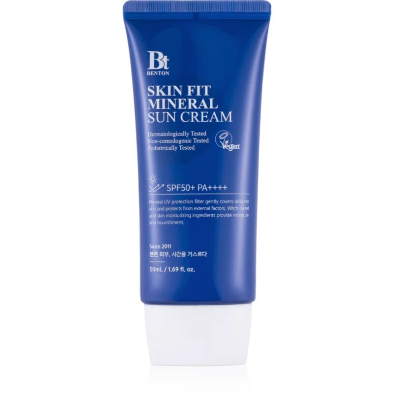 Benton Skin Fit Mineral fluid mineral cu protecție solară SPF 50+ 50 ml