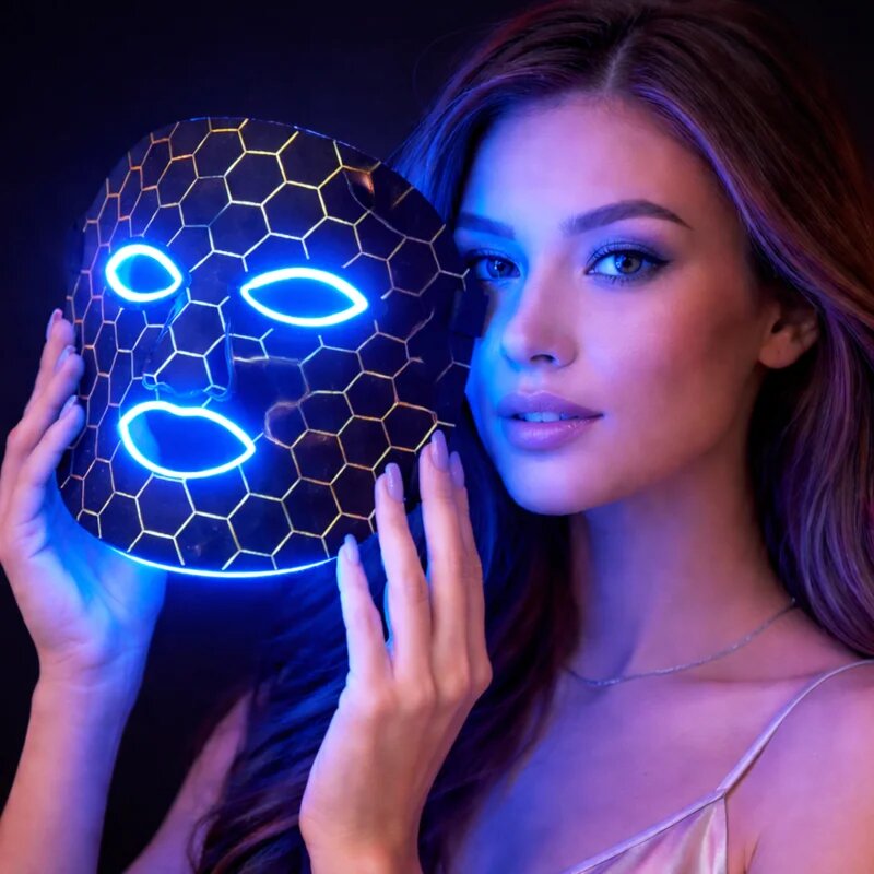 BEPER P302VIS100 mască facială cu LED 1 buc