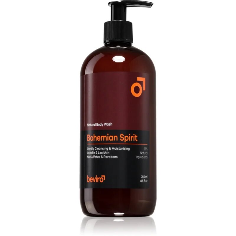 Beviro Natural Body Wash Bohemian Spirit Gel de duș pentru bărbați 250 ml
