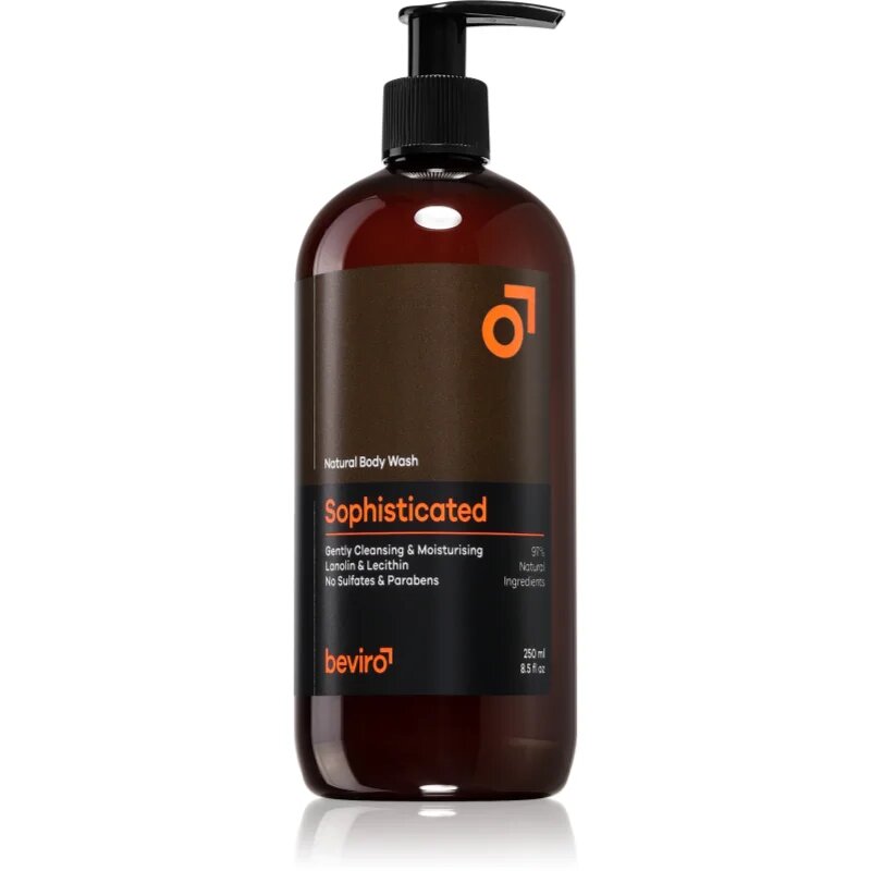 Beviro Natural Body Wash Sophisticated Gel de duș pentru bărbați 250 ml