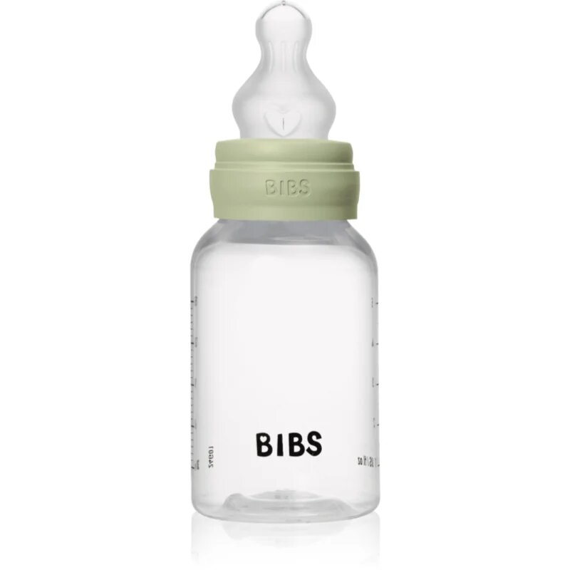 BIBS Anti-Colic Baby Bottle Silicone biberon anticolici cu suzetă din silicon Sage 1 buc