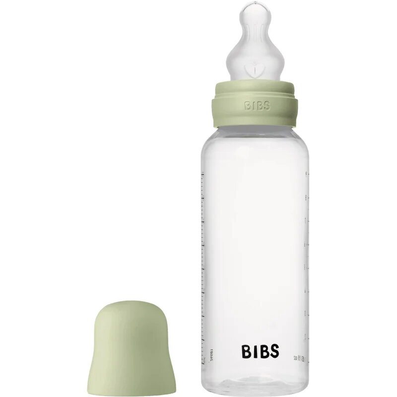 BIBS Anti-Colic Baby Bottle Silicone biberon anticolici cu suzetă din silicon Sage 1 buc