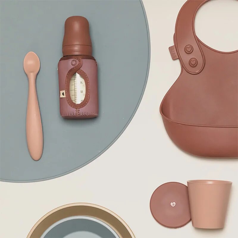 BIBS Bottle Cover Small husă pentru sticla de băut Blush 1 buc