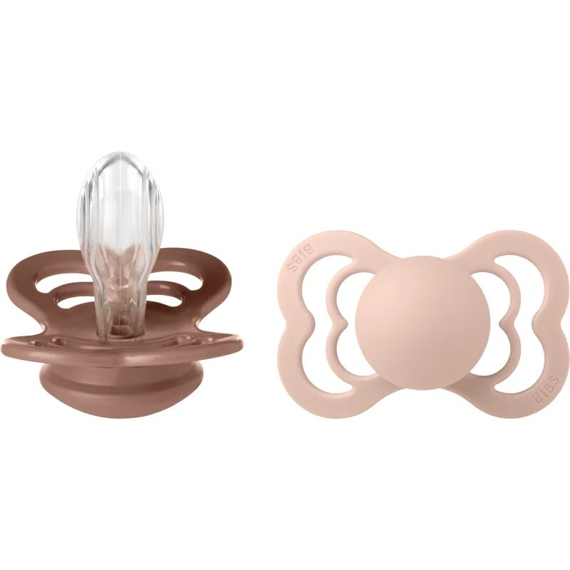 Supreme Silicone Size 2: 6+ months suzetă Woodchuck / Blush 2 buc