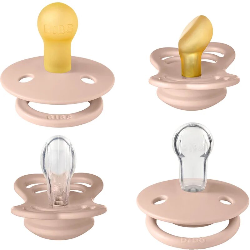 BIBS Try-It Size 1: 0+ months set pentru nou-nascuti si copii Blush