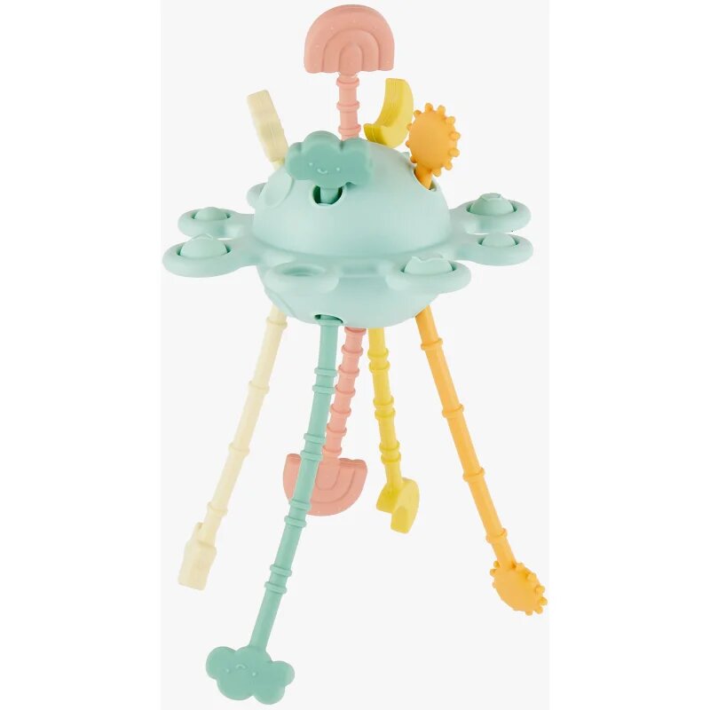 Bieco Silicone Activity Planet jucărie cu activități 12 m+ Eucalyptus 1 buc