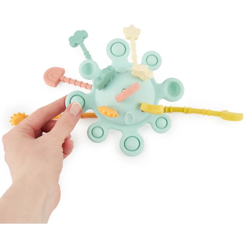 Bieco Silicone Activity Planet jucărie cu activități 12 m+ Eucalyptus 1 buc