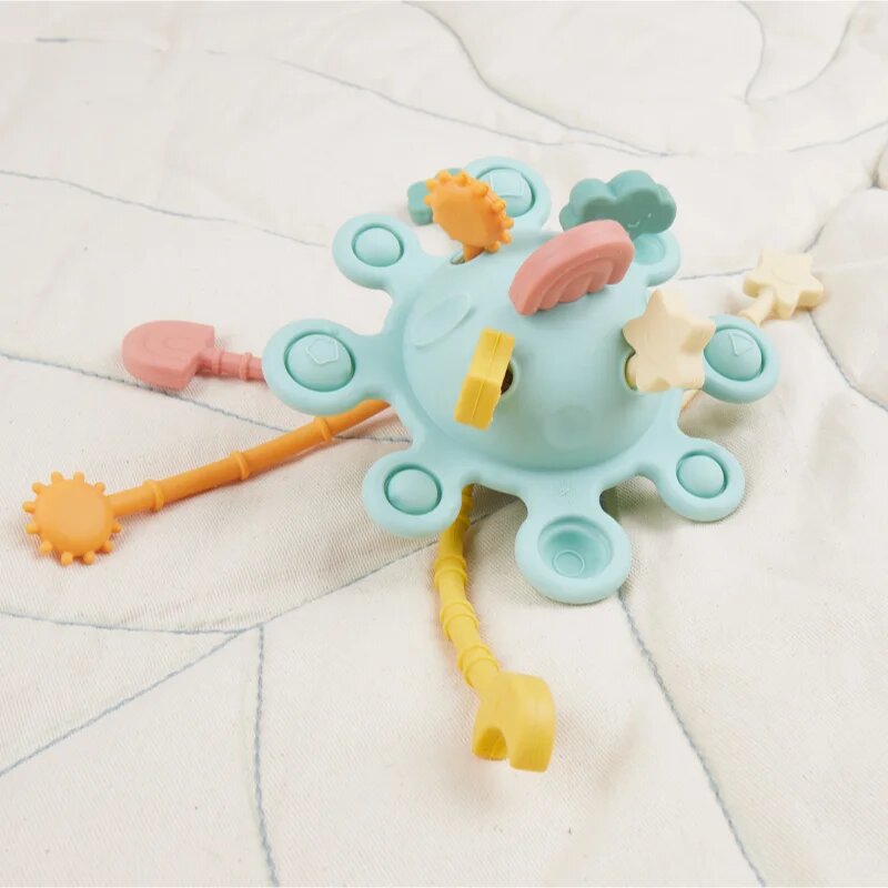 Bieco Silicone Activity Planet jucărie cu activități 12 m+ Eucalyptus 1 buc