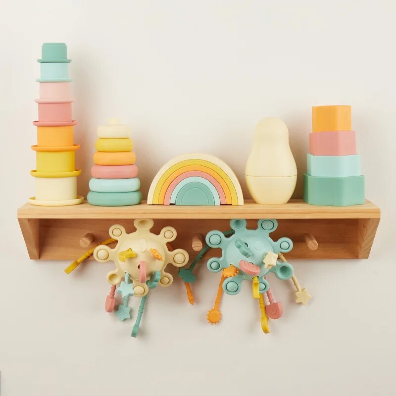 Bieco Silicone Activity Planet jucărie cu activități 12 m+ Eucalyptus 1 buc