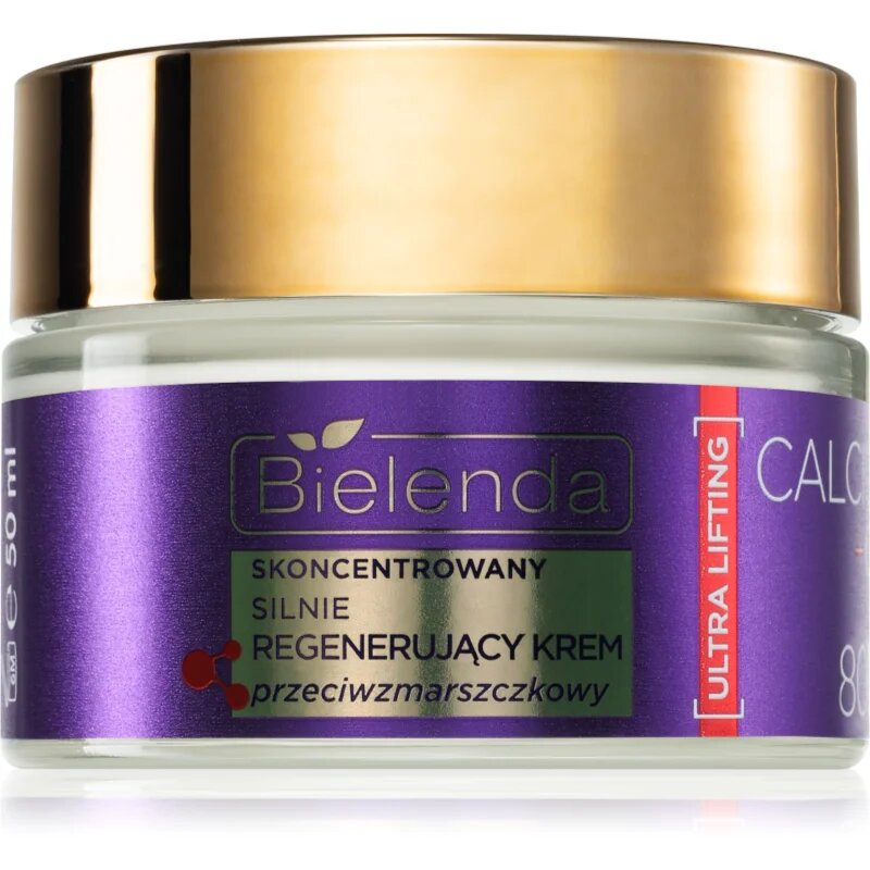 Bielenda Calcium + Q10 Concentrated strongly regenerating anti-wrinkle cream for day 80+ crema de zi pentru contur si fermitate 50 ml