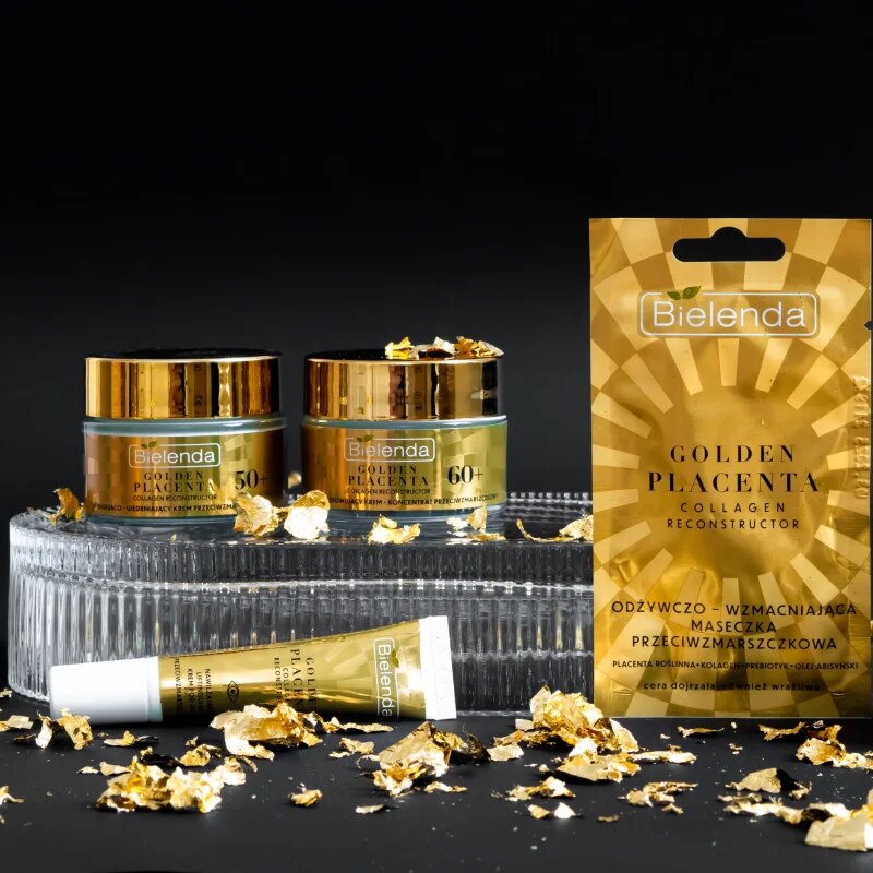 Bielenda Golden Placenta Collagen Reconstructor crema-masca pentru reducerea semnelor de imbatranire 8 g